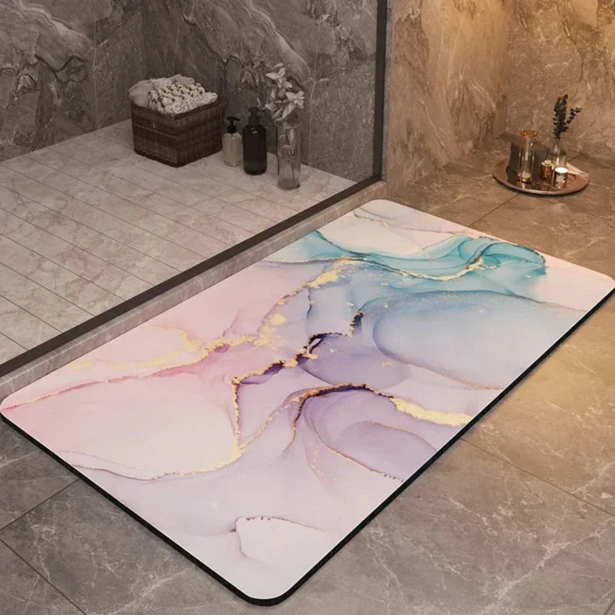 Tappetino da Bagno Antiscivolo Asciugatura Rapida – Design Ultra Assorbente