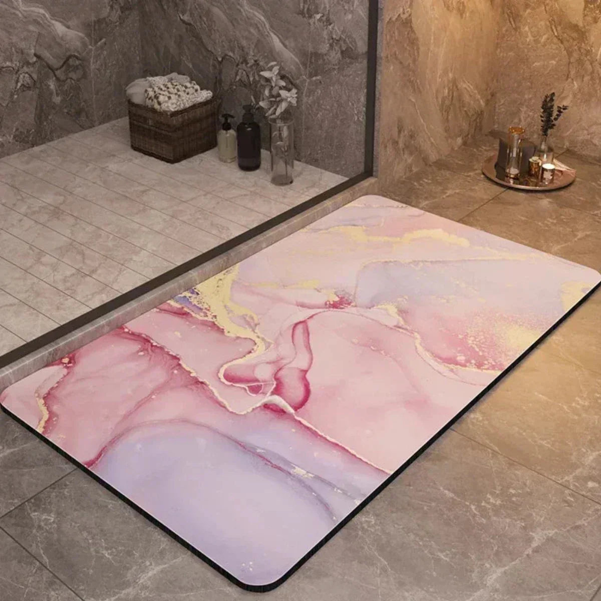 Tappetino Antiscivolo ad Asciugatura Rapida – Sicuro e Confortevole per Bagno e Doccia