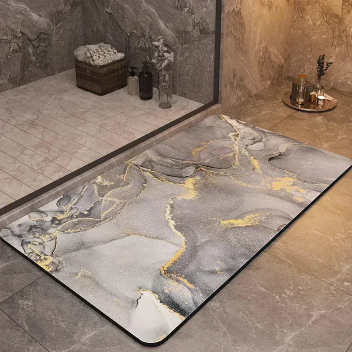 Tappetino Antiscivolo ad Asciugatura Rapida – Sicuro e Confortevole per Bagno e Doccia