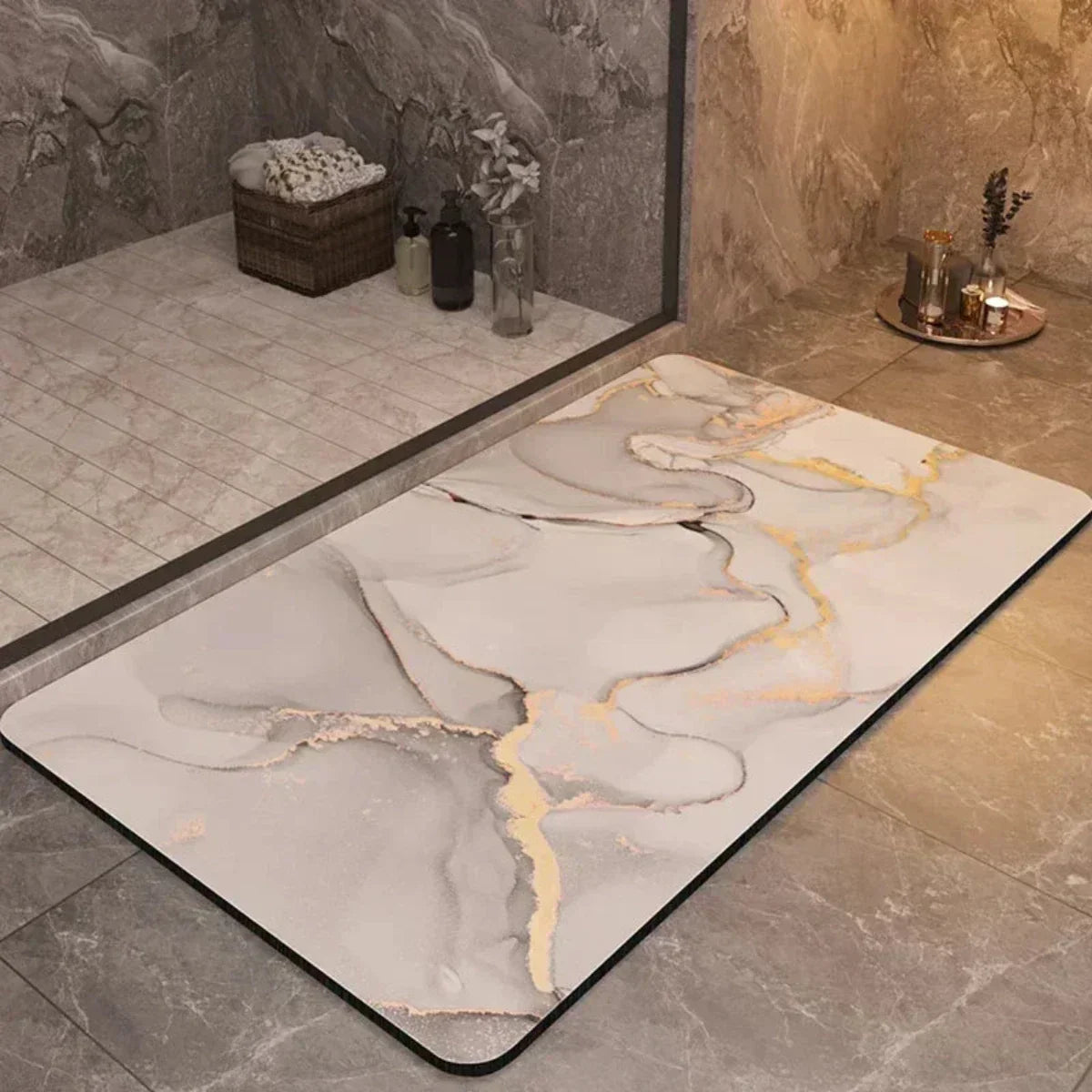 Tappetino Antiscivolo ad Asciugatura Rapida – Sicuro e Confortevole per Bagno e Doccia