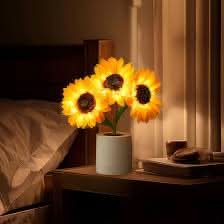 Lampada da Tavolo LED Girasole Luccicante