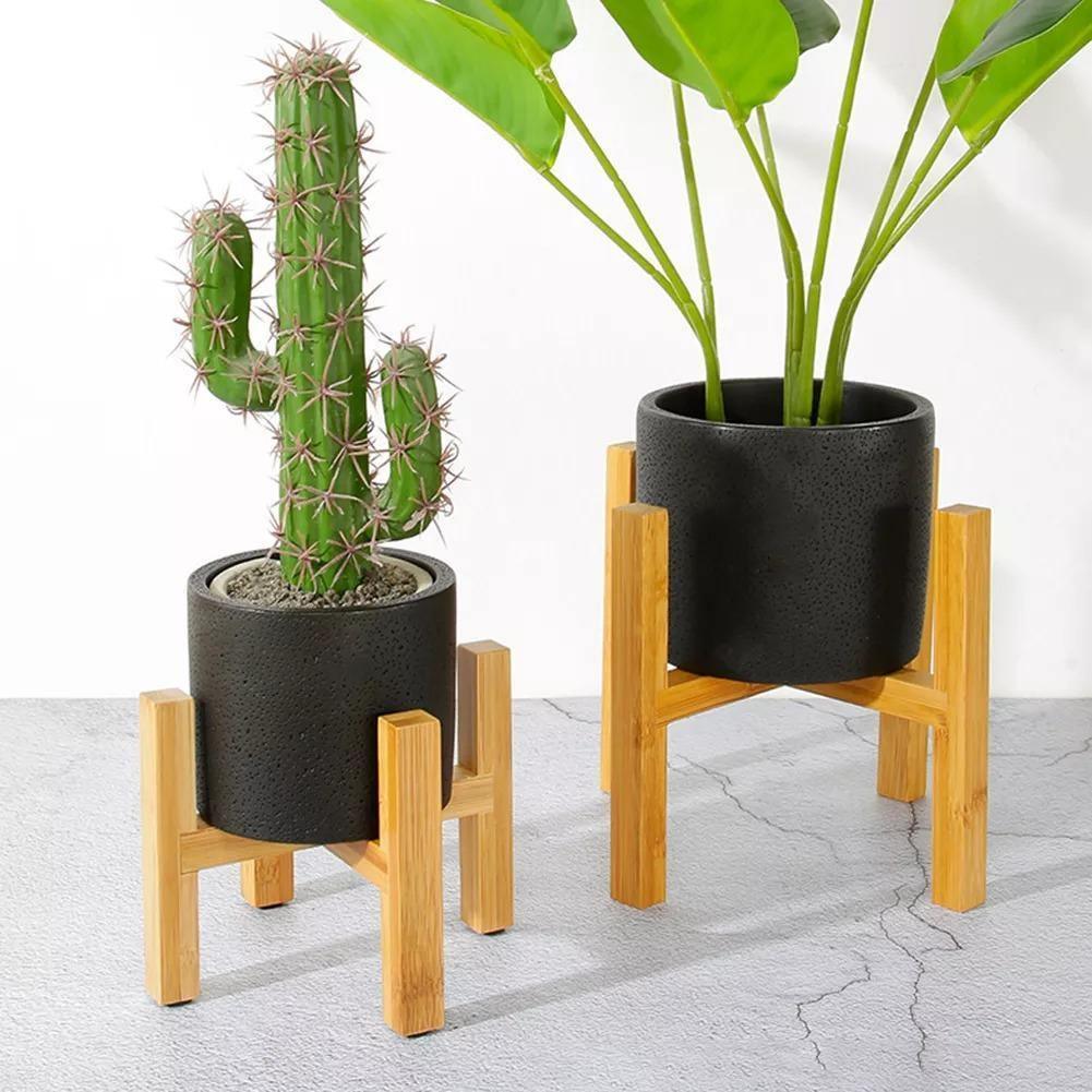 Supporto per piante BambooElevate realizzato in legno di bambù | Regolabile e Stabile | Perfetto per interni