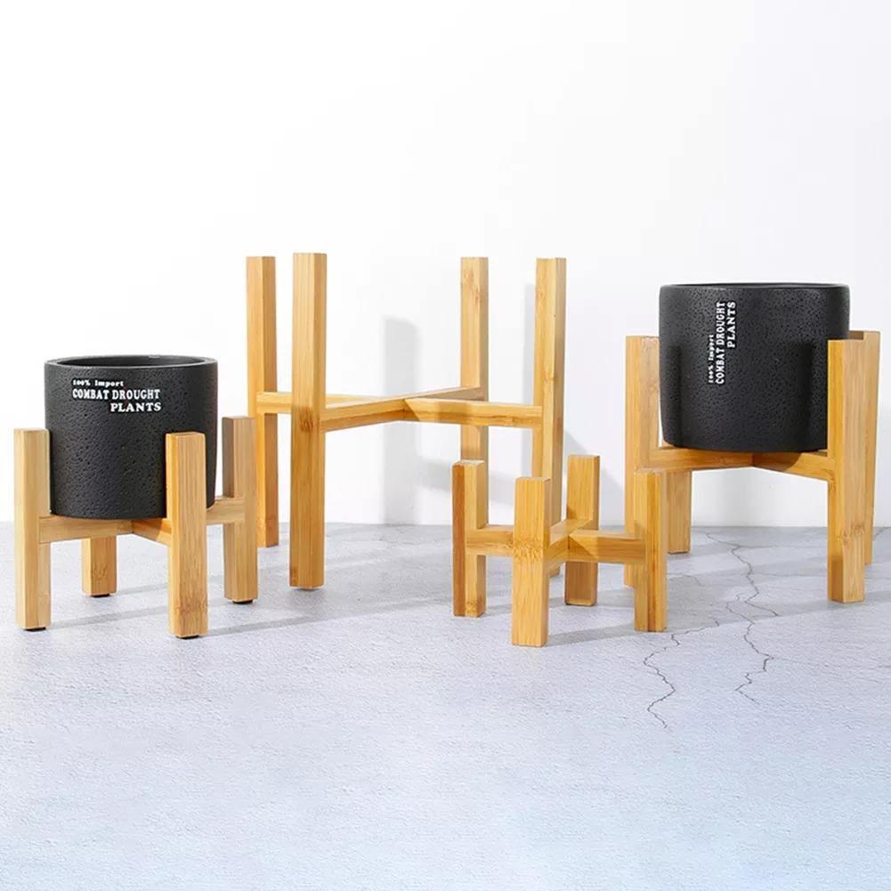 Supporto per piante BambooElevate realizzato in legno di bambù | Regolabile e Stabile | Perfetto per interni
