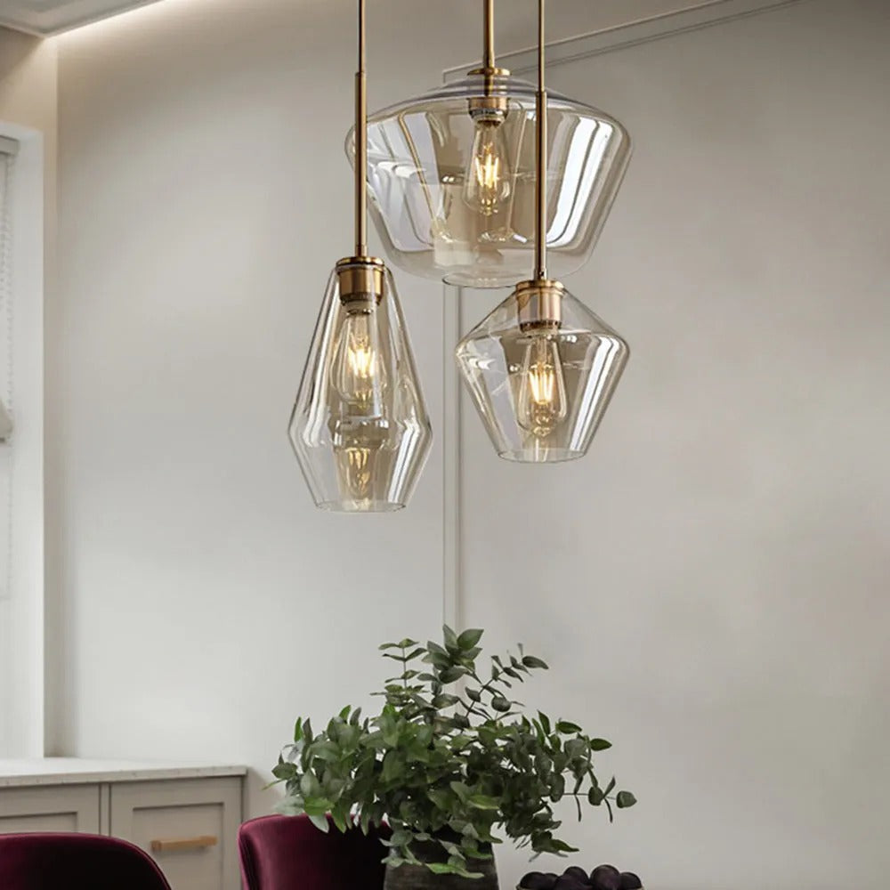 Lampadario in Vetro Cristallo Prism
