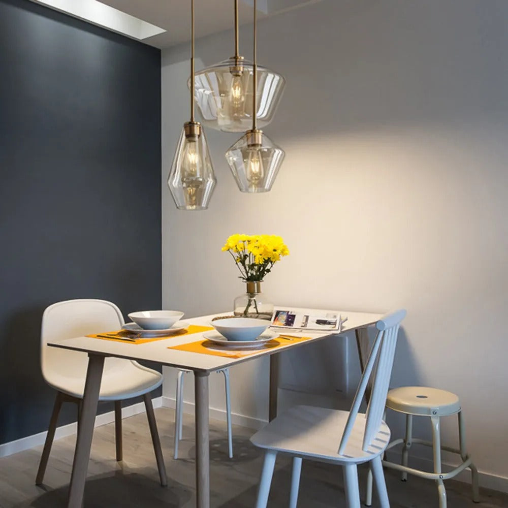 Lampadario in Vetro Cristallo Prism