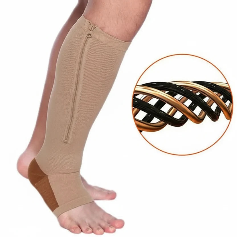 CIRCULARELIEF – Calze compressive con cerniera per supporto e sollievo