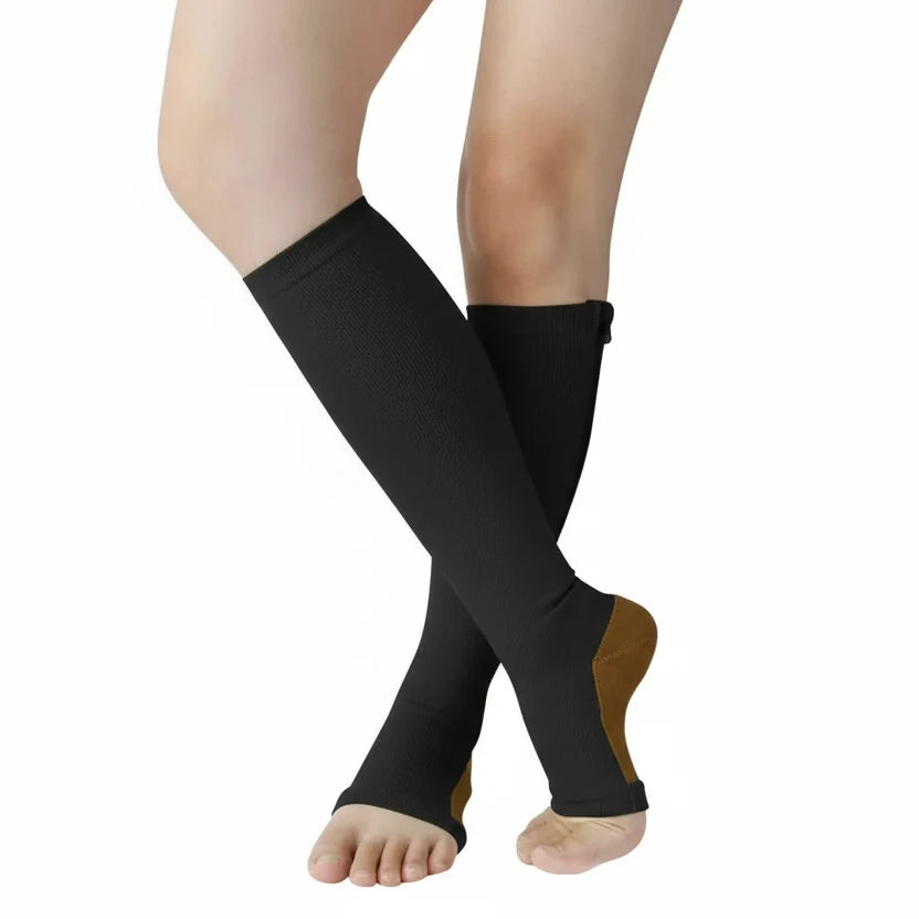 CIRCULARELIEF – Calze compressive con cerniera per supporto e sollievo