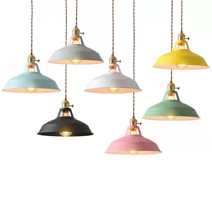 Lavelle | Lampada a sospensione industriale retro in metallo con catena regolabile