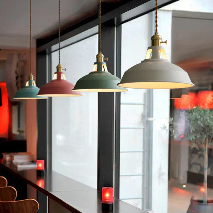 Lavelle | Lampada a sospensione industriale retro in metallo con catena regolabile