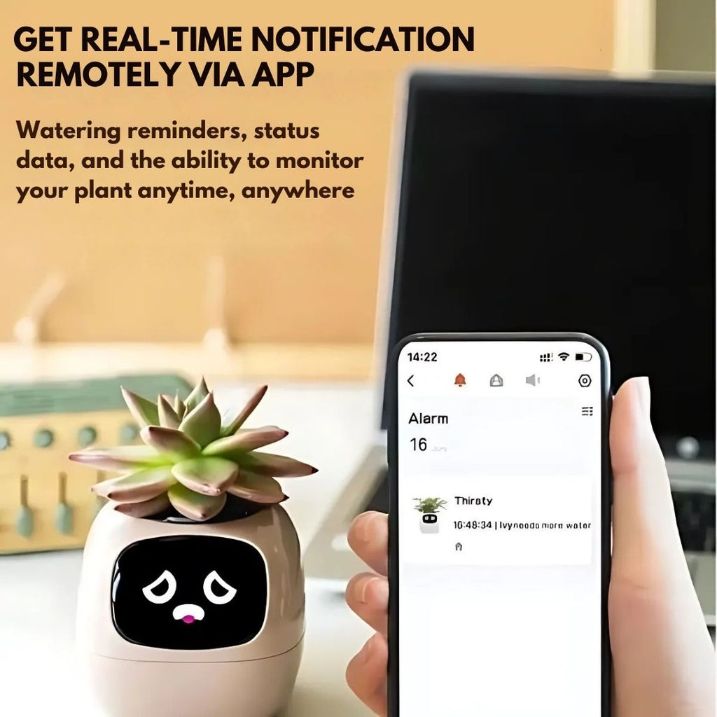 Interactive AI Plant Pot with Smart Care & Expressions