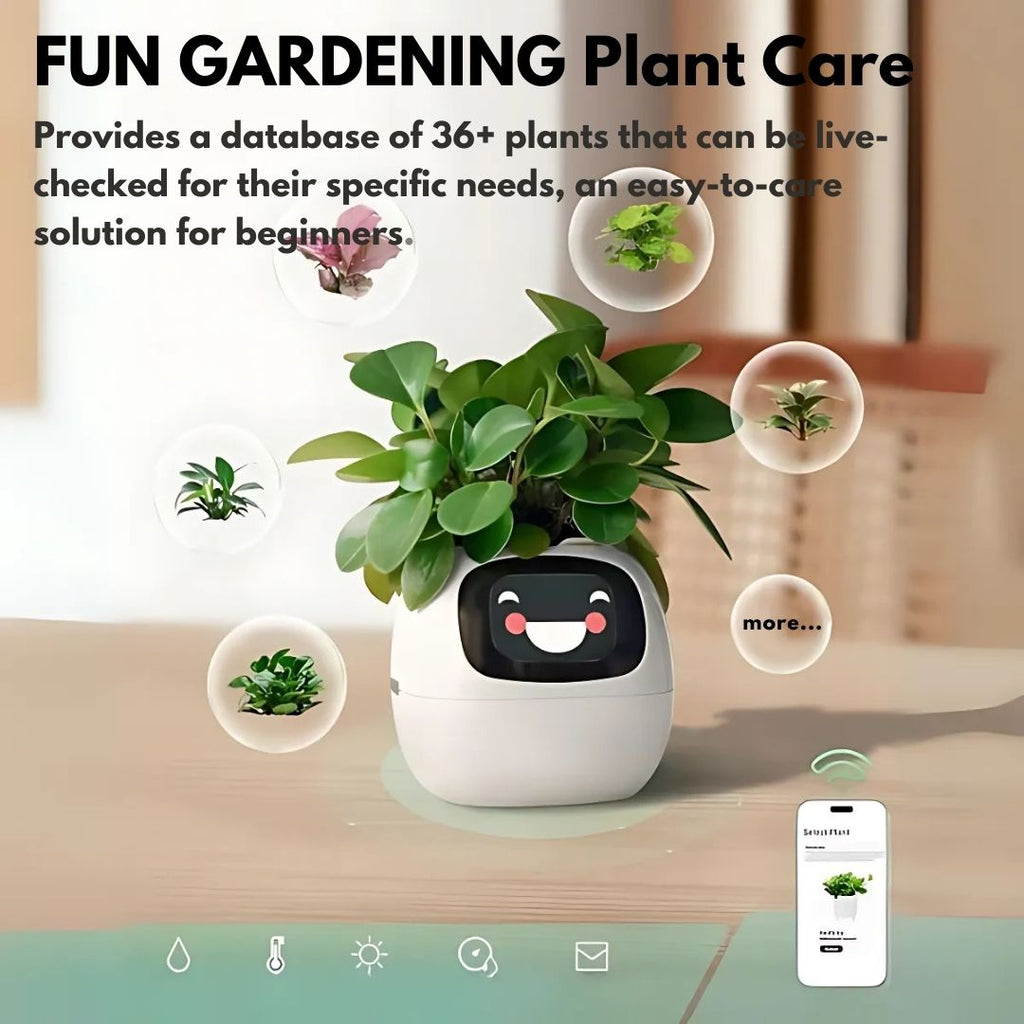Interactive AI Plant Pot with Smart Care & Expressions