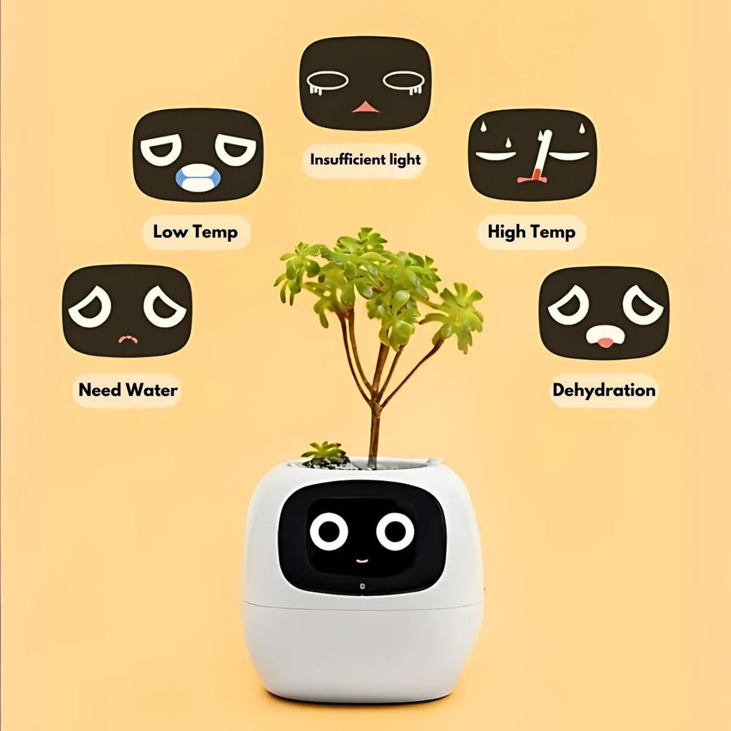 Interactive AI Plant Pot with Smart Care & Expressions
