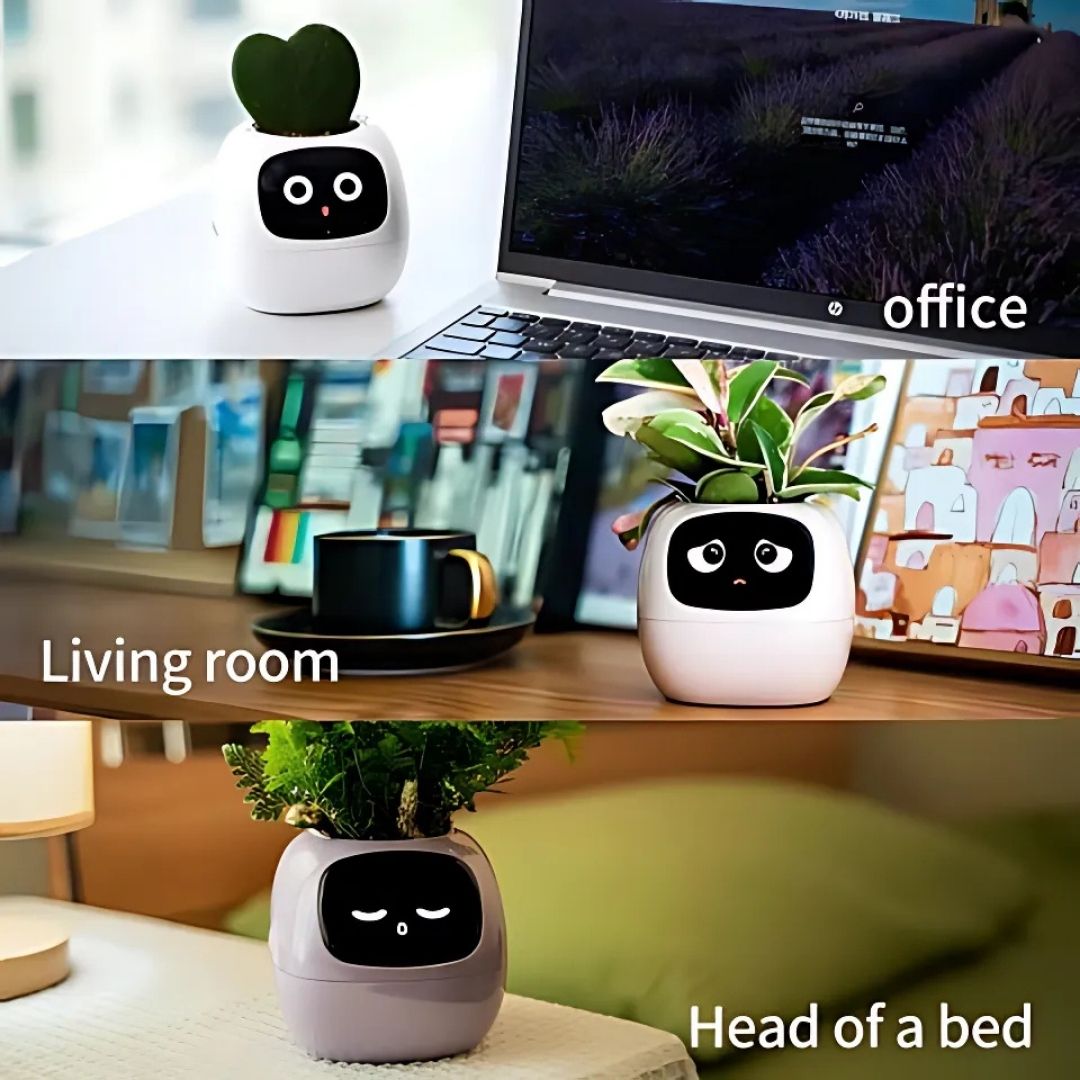 Interactive AI Plant Pot with Smart Care & Expressions