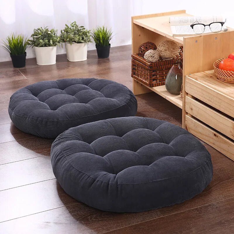 Cuscino da Pavimento in Stile Futon Giapponese con Spessa Schiuma PU