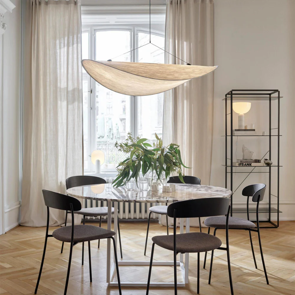 Japanese Silk Handmade Chandelier with Elegant Design