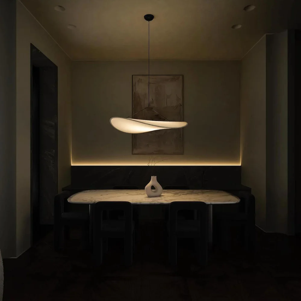 Japanese Silk Handmade Chandelier with Elegant Design