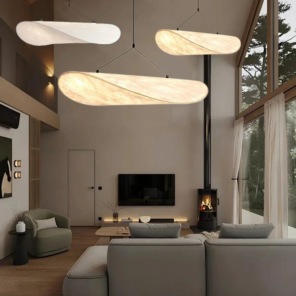 Japanese Silk Handmade Chandelier with Elegant Design
