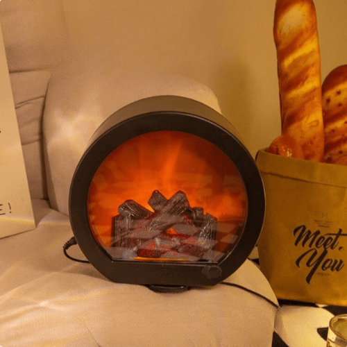 Lampada da camino LED rustica