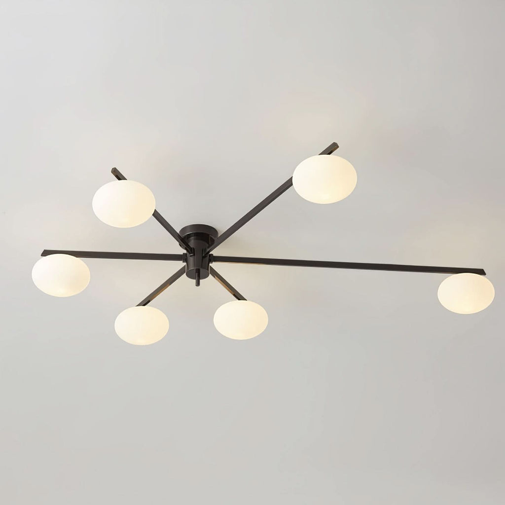 Lampada da Soffitto Moderna Jasper con Paralumi in Vetro