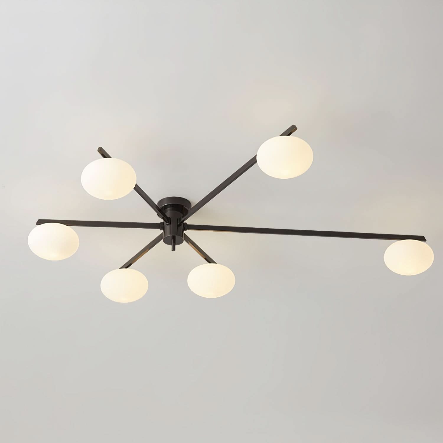 Lampada da Soffitto Moderna Jasper con Paralumi in Vetro
