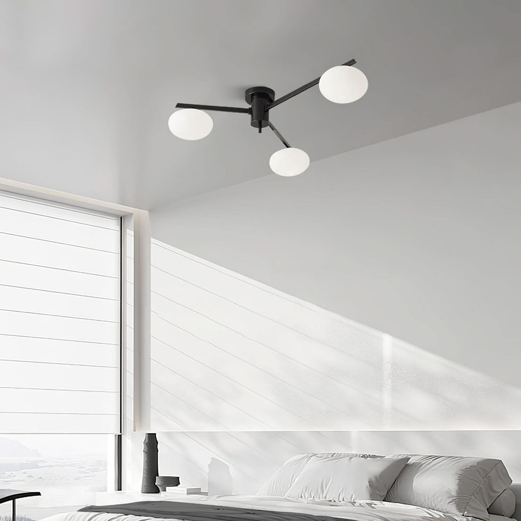 Lampada da Soffitto Moderna Jasper con Paralumi in Vetro