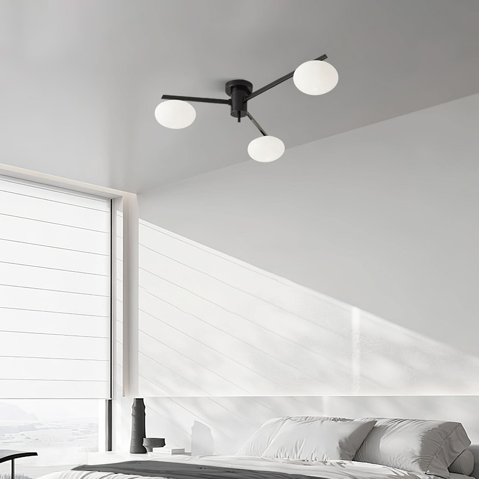 Lampada da Soffitto Moderna Jasper con Paralumi in Vetro