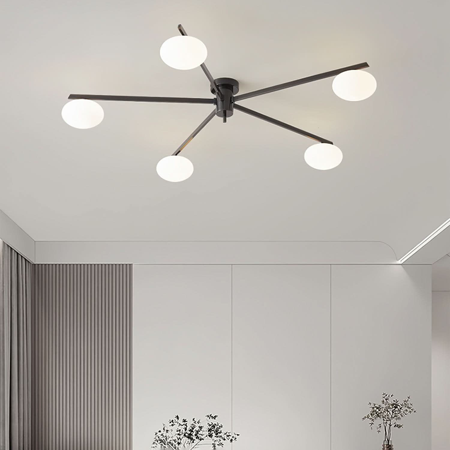 Lampada da Soffitto Moderna Jasper con Paralumi in Vetro