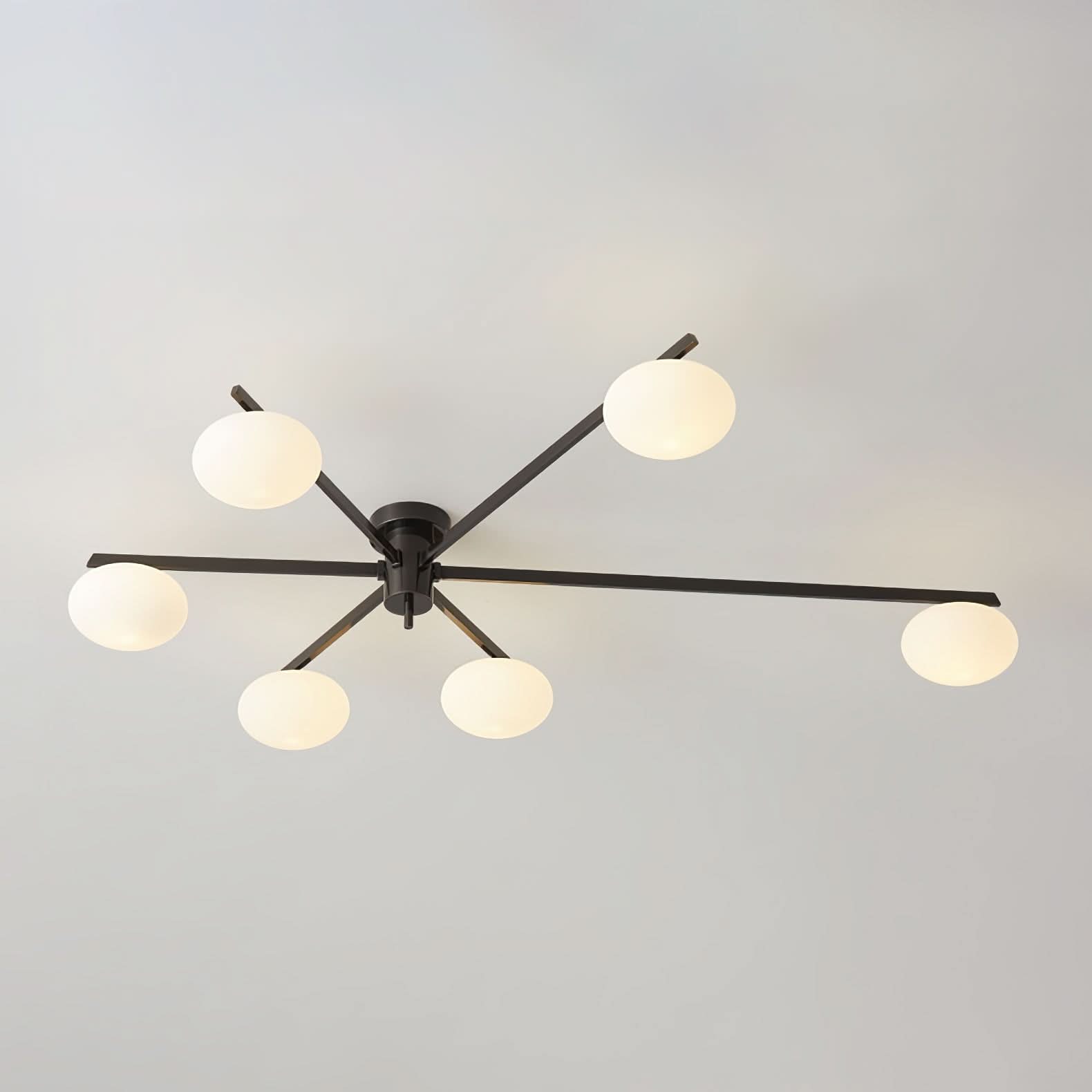 Lampada da Soffitto Moderna Jasper con Paralumi in Vetro