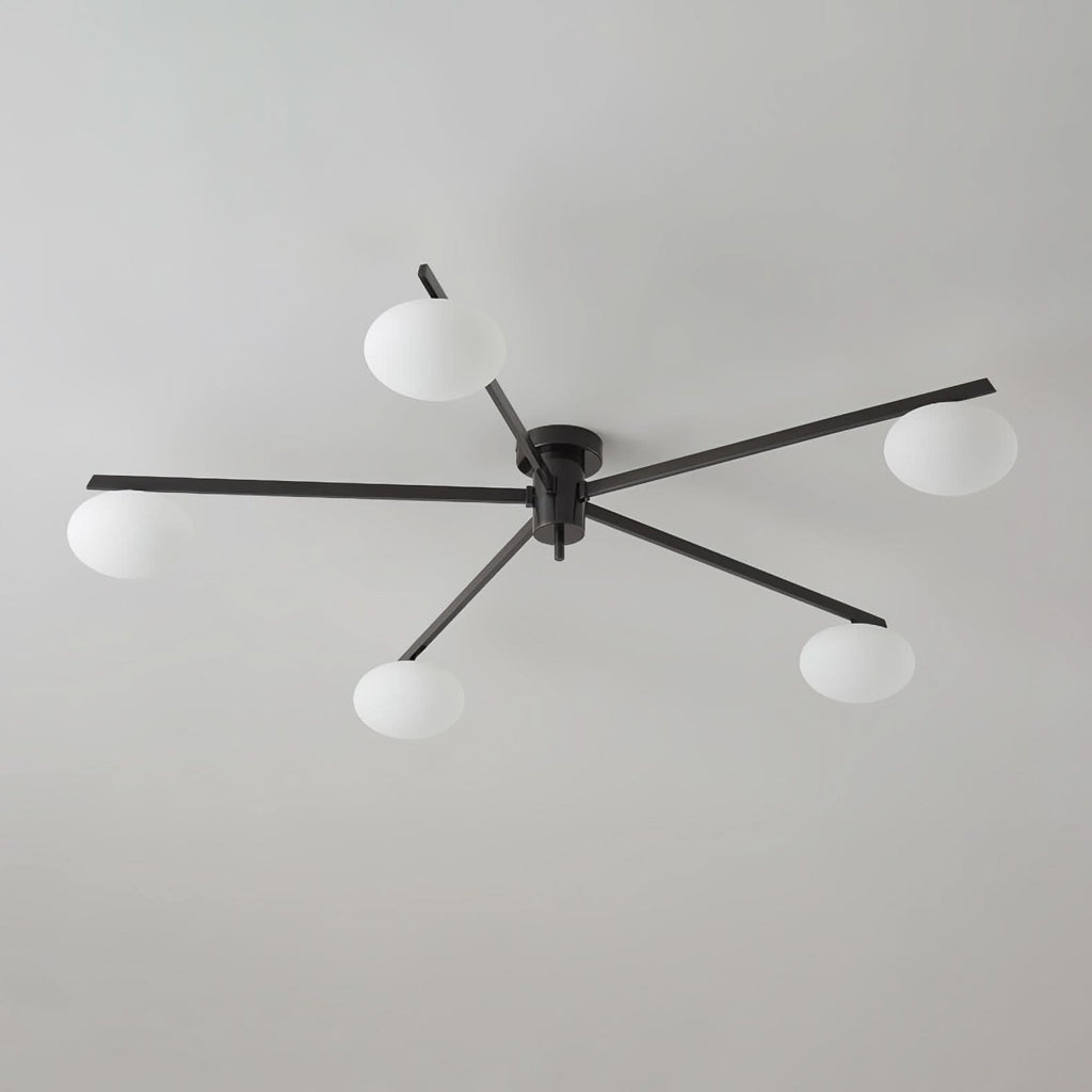 Lampada da Soffitto Moderna Jasper con Paralumi in Vetro