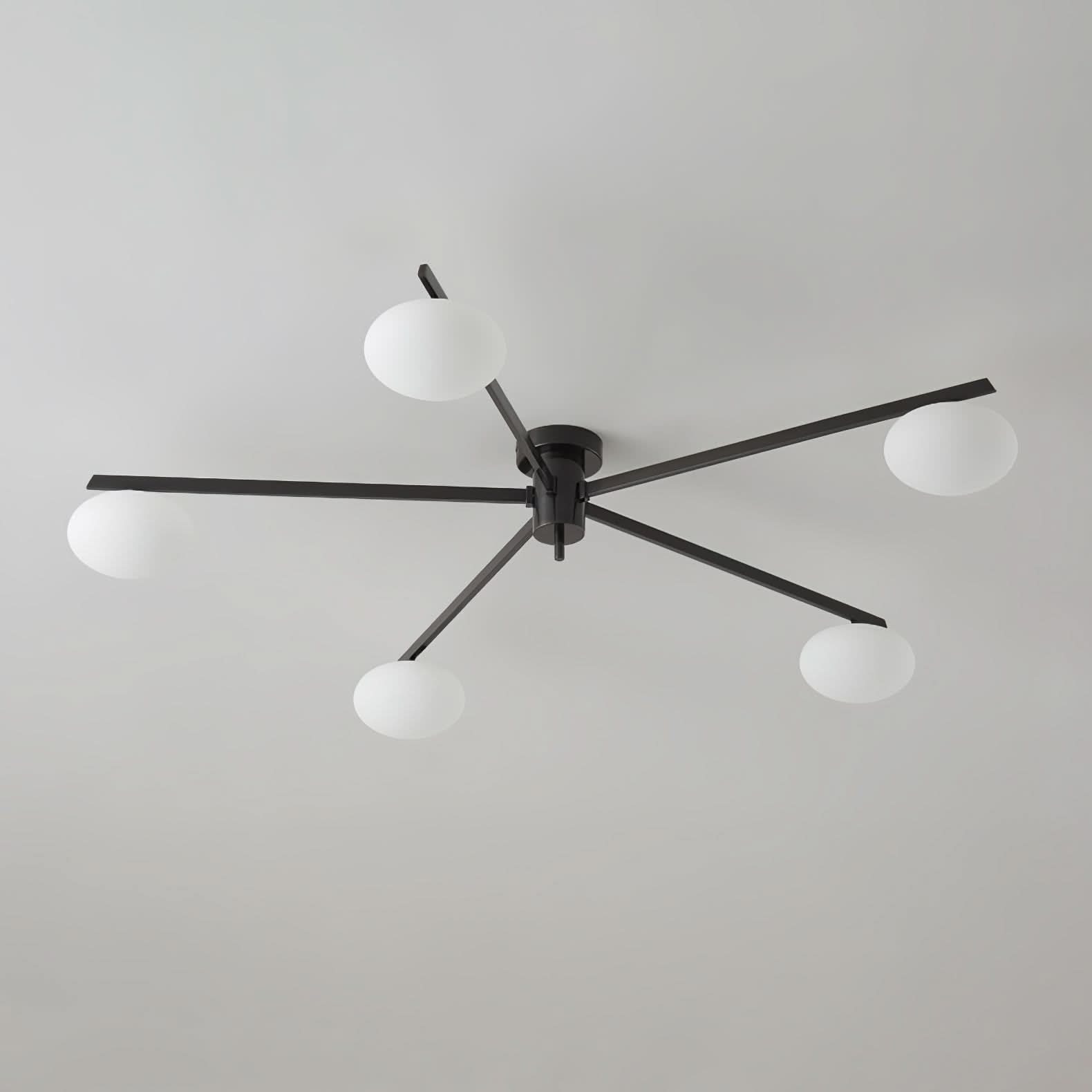 Lampada da Soffitto Moderna Jasper con Paralumi in Vetro