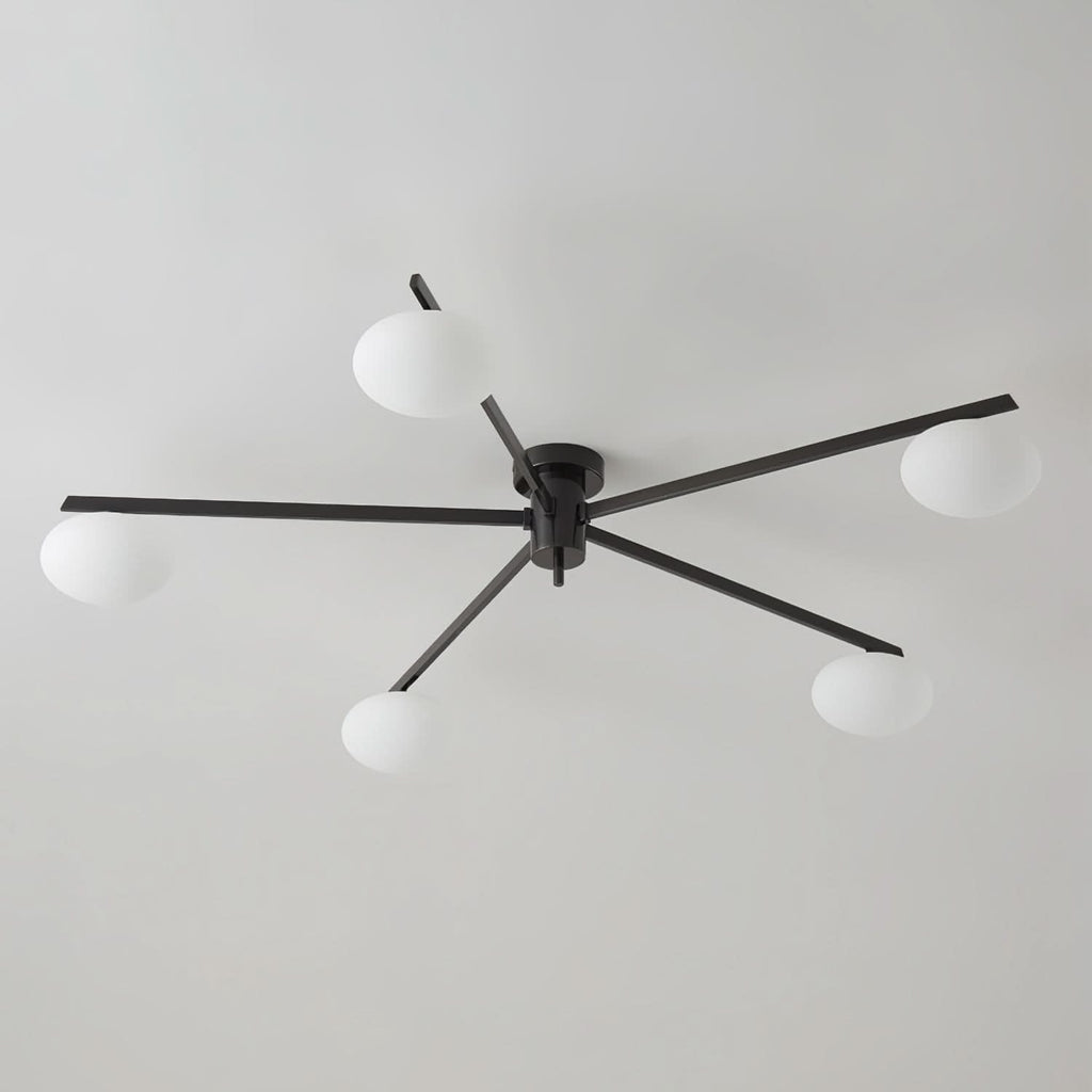 Lampada da Soffitto Moderna Jasper con Paralumi in Vetro
