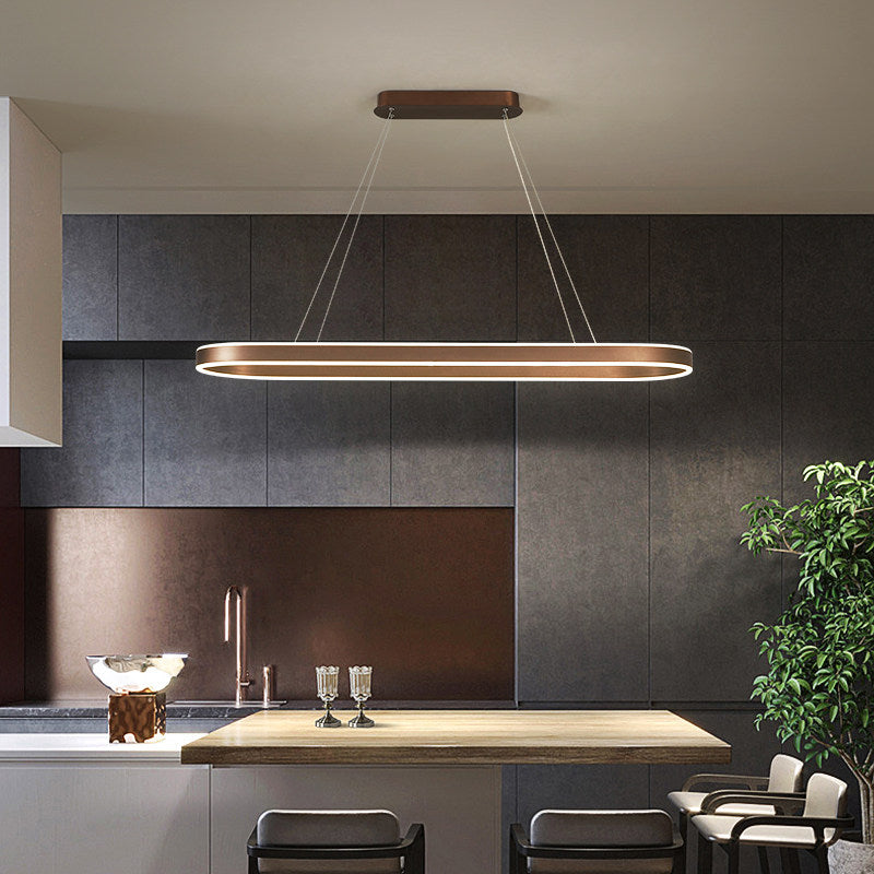 Tressa - Lampada a Sospensione da Cucina Oro Rosa