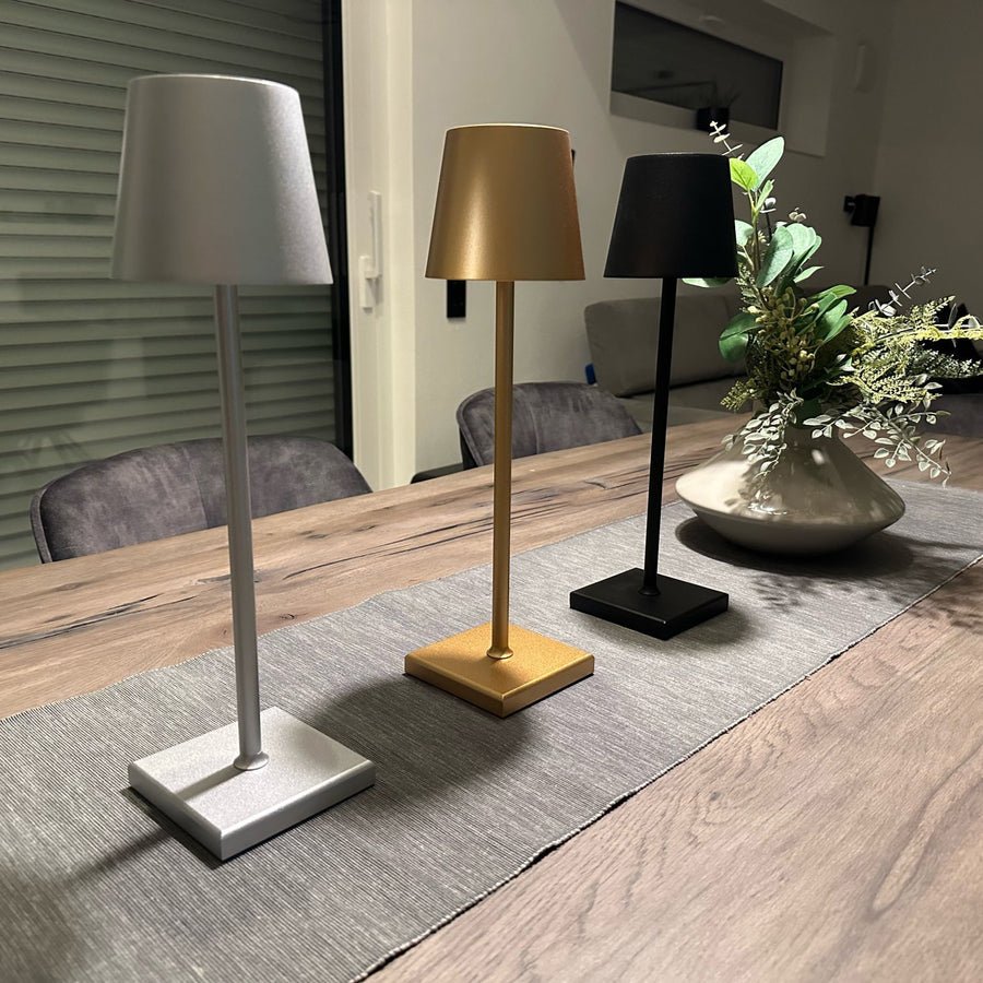 Lampada da tavolo senza fili ricaricabile e dimmerabile