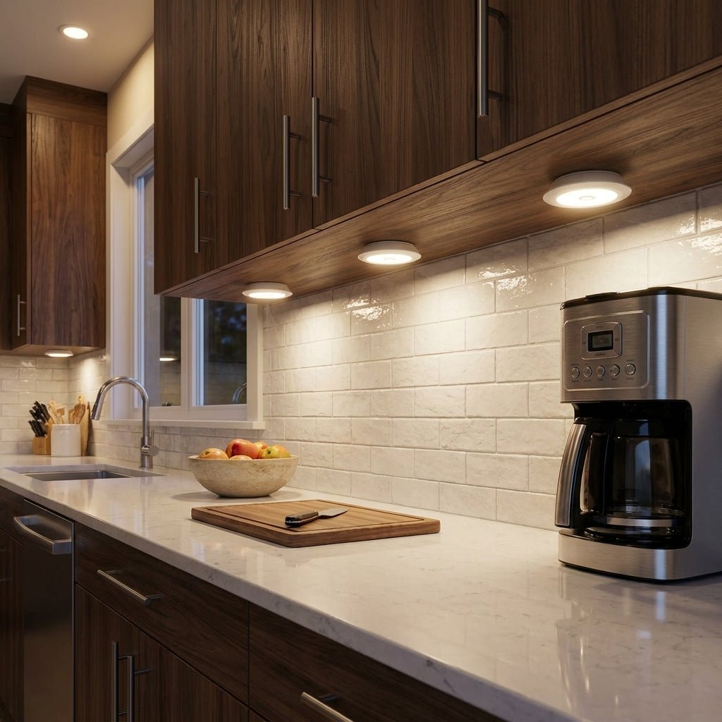 Set di 3 luci LED senza fili per armadi con telecomando