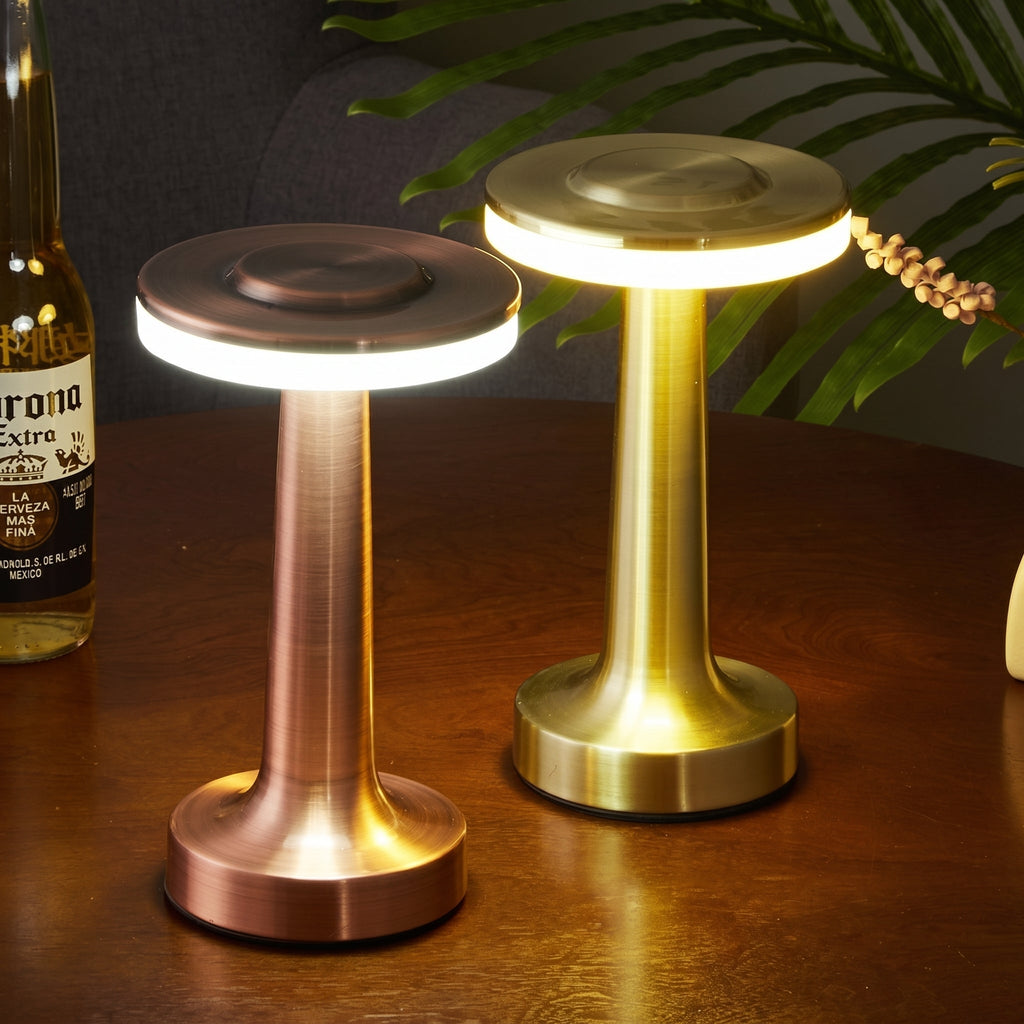 Lampada da tavolo LED wireless con funzione touch e design a T