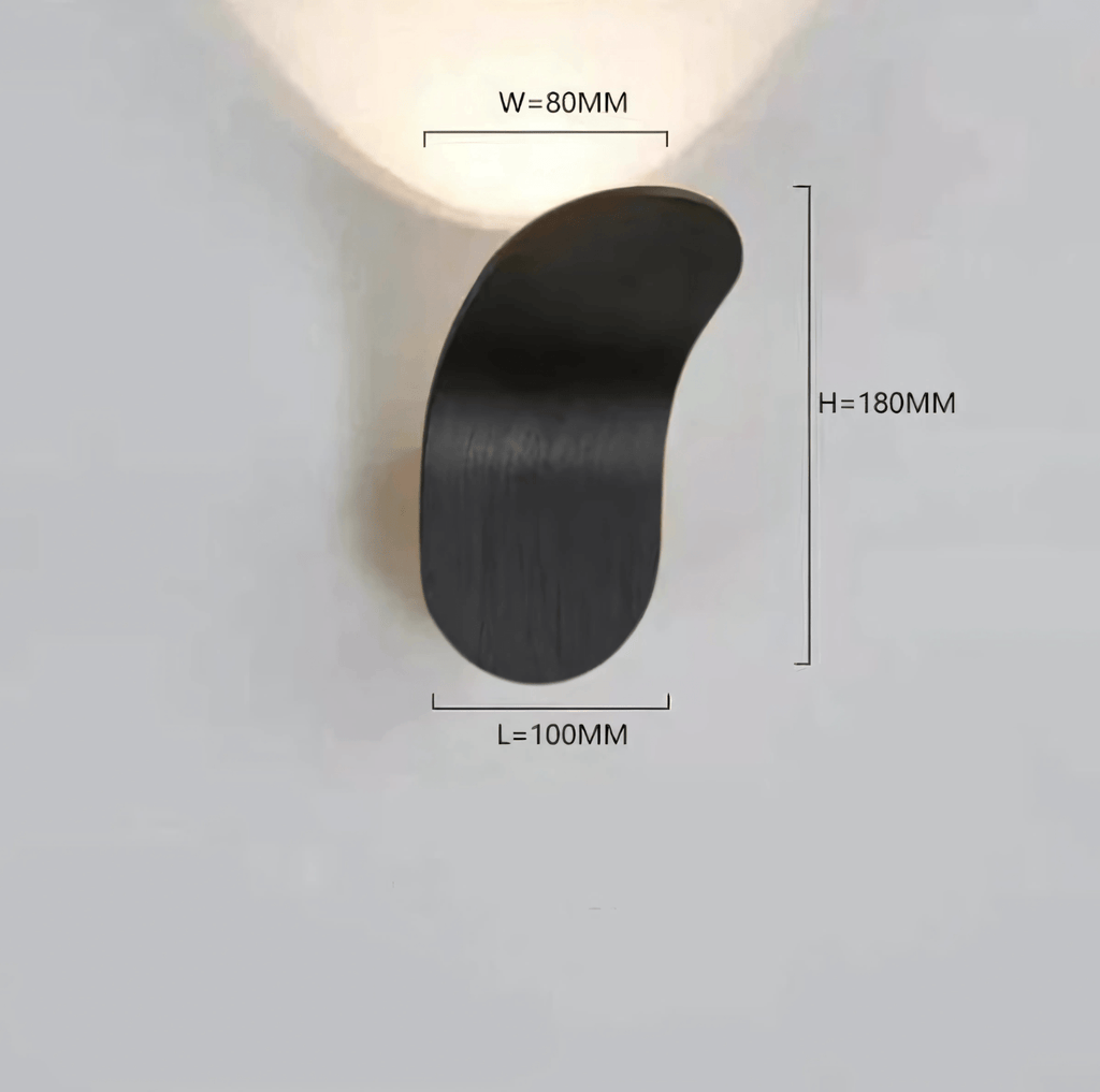 Lampada da Parete Curva Moderna con Luce LED - Set di 2