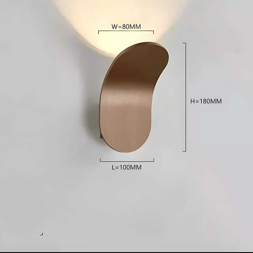 Lampada da Parete Curva Moderna con Luce LED - Set di 2