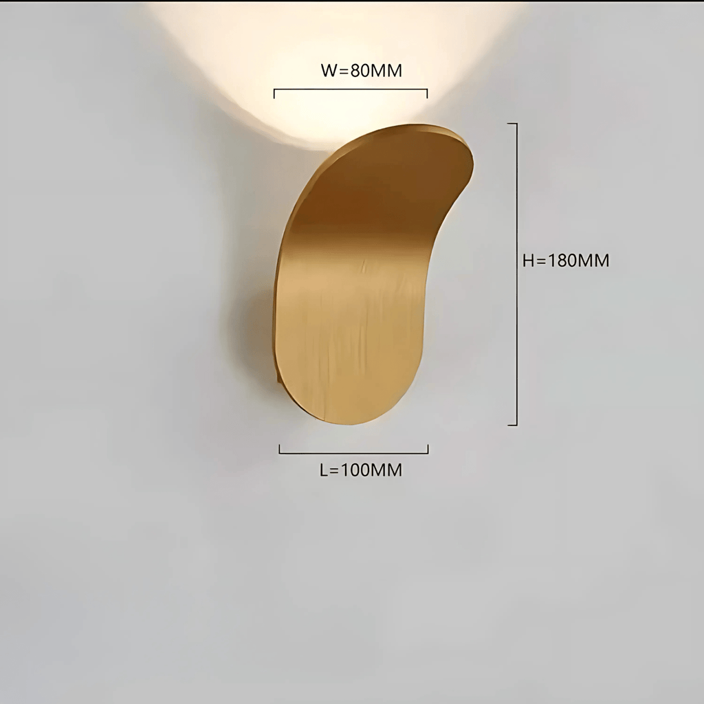 Lampada da Parete Curva Moderna con Luce LED - Set di 2