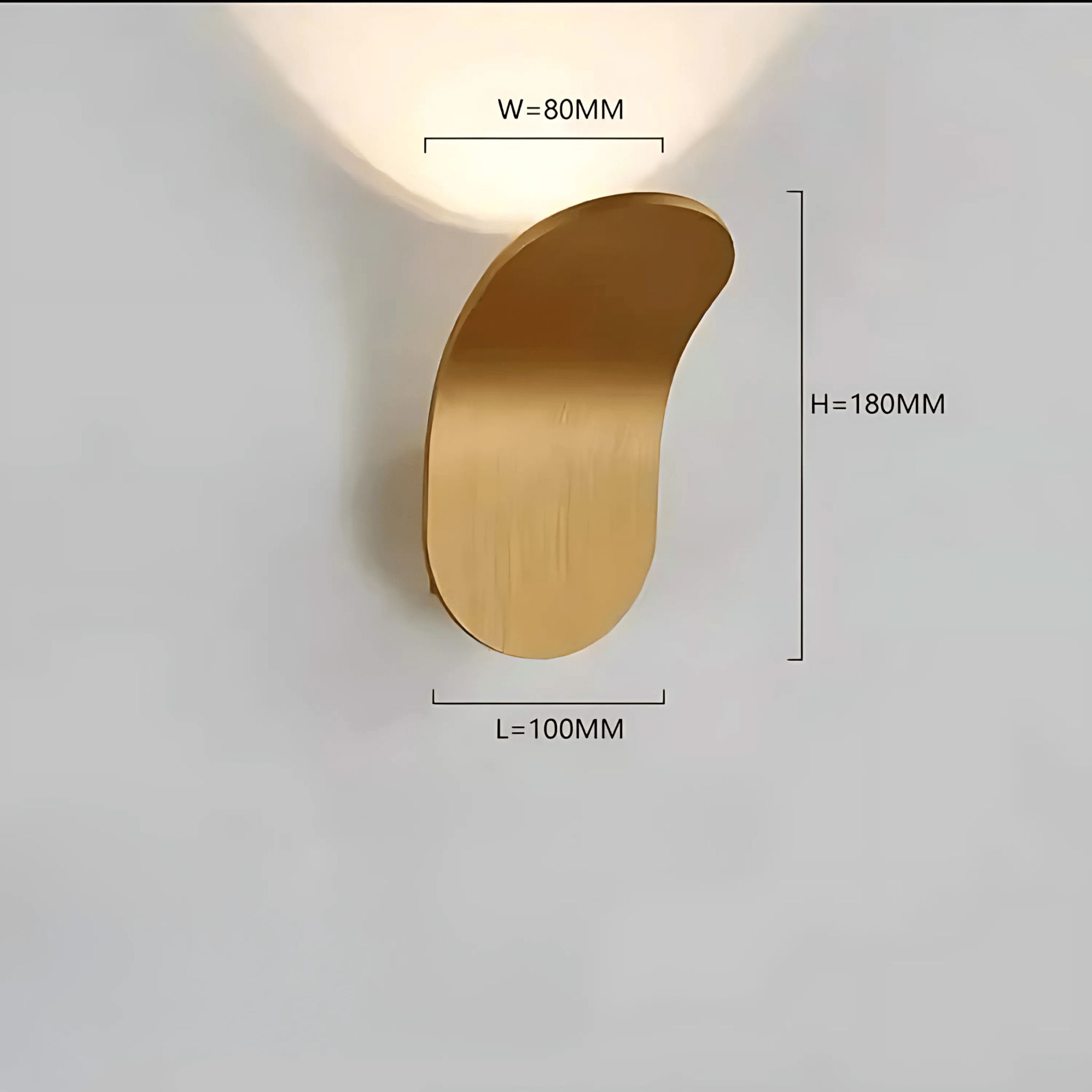 Lampada da Parete Curva Moderna con Luce LED - Set di 2