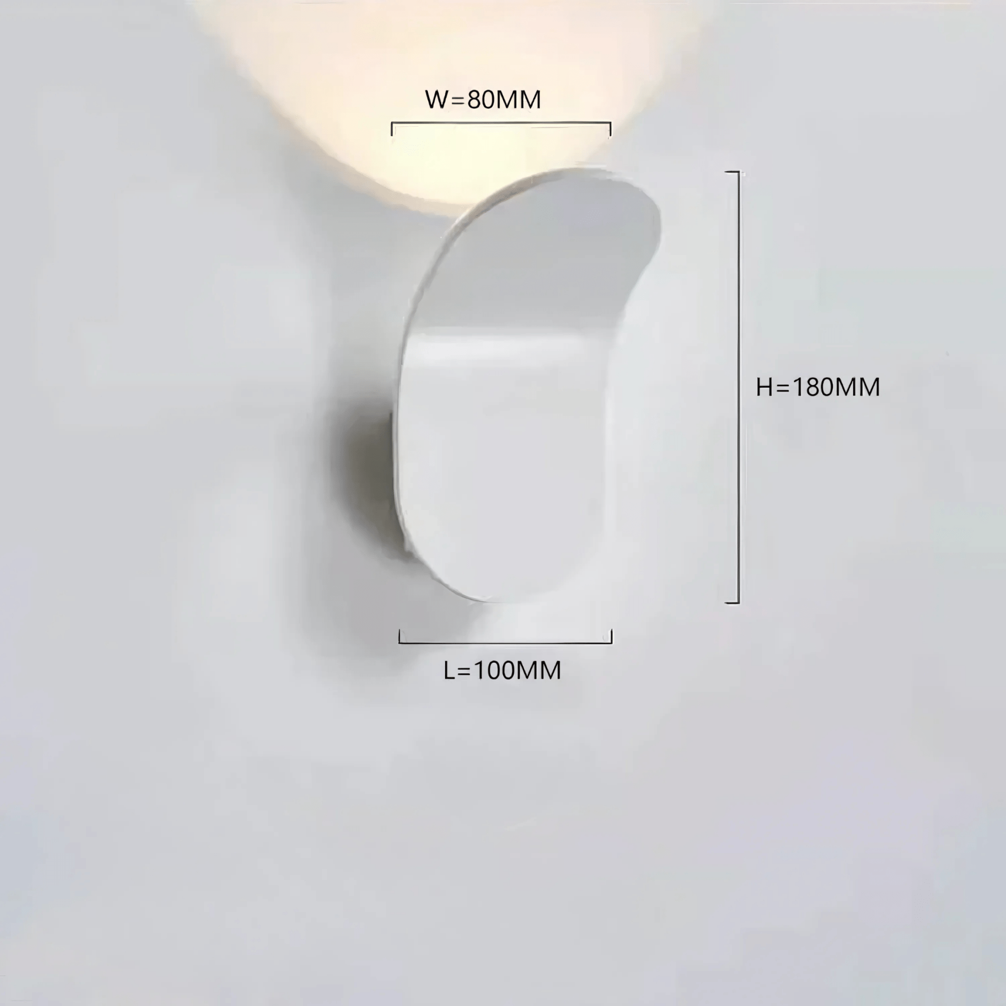 Lampada da Parete Curva Moderna con Luce LED - Set di 2