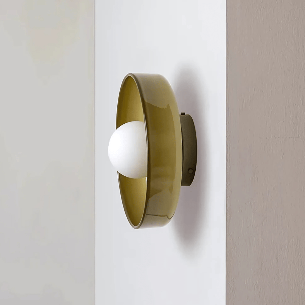 Avenya | Lampada da parete e soffitto in vetro con luce soffusa per soggiorni e camere da letto