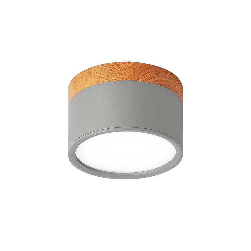 Lampada da soffitto LED moderna a montaggio a incasso cilindrica