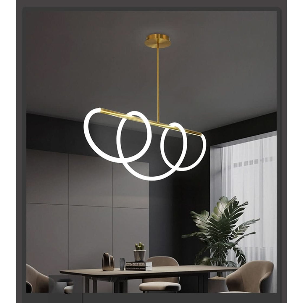 Moderna Lampada a Soffitto a Tubo Curvo LED