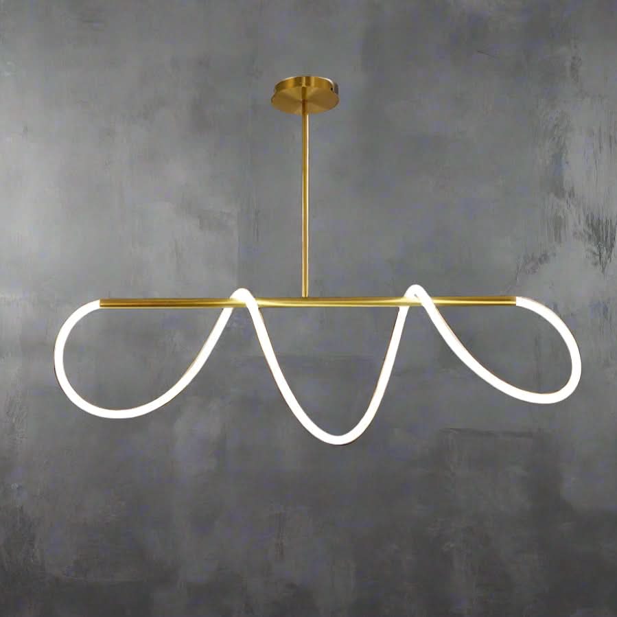 Moderna Lampada a Soffitto a Tubo Curvo LED