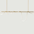 Moderna Lampada a Soffitto a Tubo Curvo LED