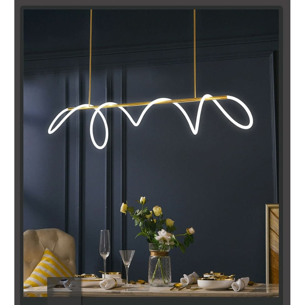 Moderna Lampada a Soffitto a Tubo Curvo LED