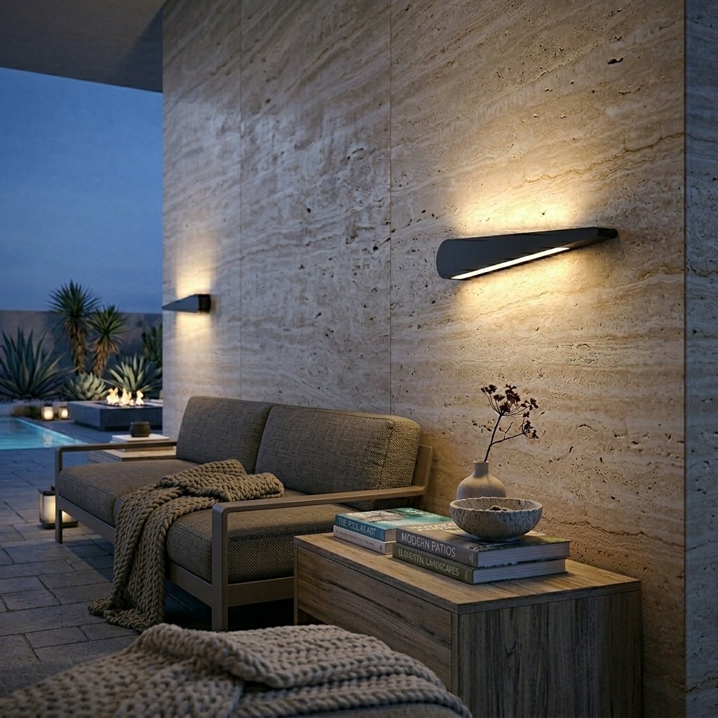 Lampada da parete esterna LED in forma decorativa