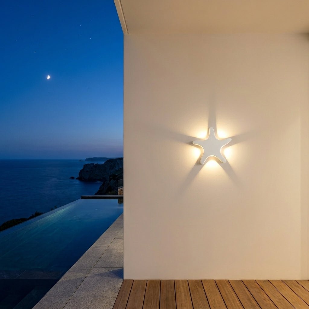 Lampada da parete esterna LED in forma decorativa