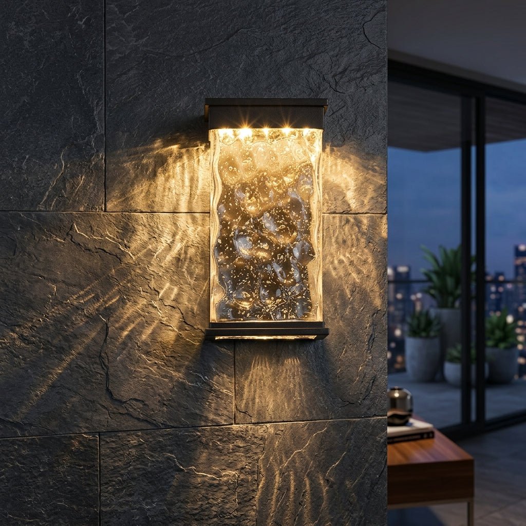 Lampada da parete LED con effetto onde d'acqua
