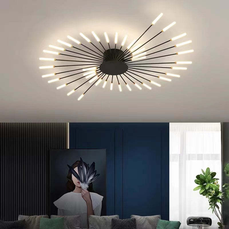 Astralis Modern Ceiling Chandelier with LED Fireworks Design